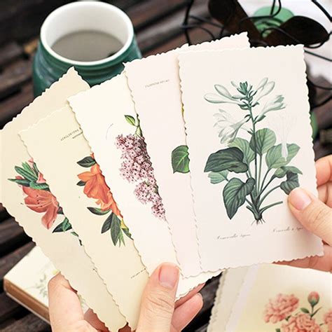 Meet our new range of plantable cards! 30 pcs/lot vintage Herbage Plant postcard greeting card christmas card birthday card gift cards ...