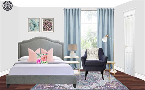 Contemporary Glam Preppy Room Design By Havenly Interior Designer Nicole