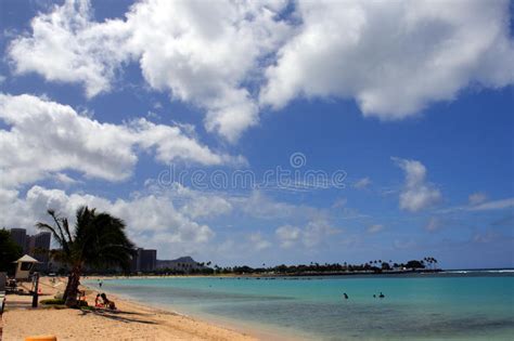 Stock Image Of Waikiki Beach Honolulu Oahu Hawaii Stock Photo