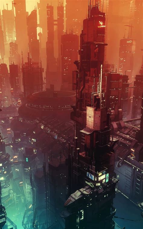 Wallpaper Star Citizen Futuristic City Cyberpunk Towers Sci Fi