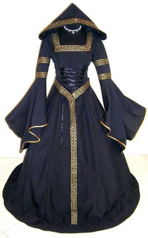 Medieval Dress Victorian Fancy Goth Larp Witch L Xl Xxl X Mas Costume