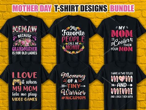 Mother Day Shirt Design Bundle Mom T Shirt Design Byndle