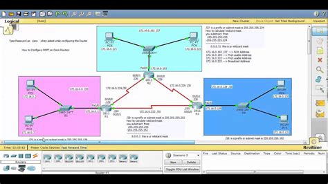 How To Configure Ospf Routing Protocol Using Cisco Packet Tracer Reverasite