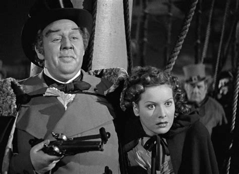 charles laughton and maureen o hara in jamaica inn alfred hitchcock 1939 classic movie