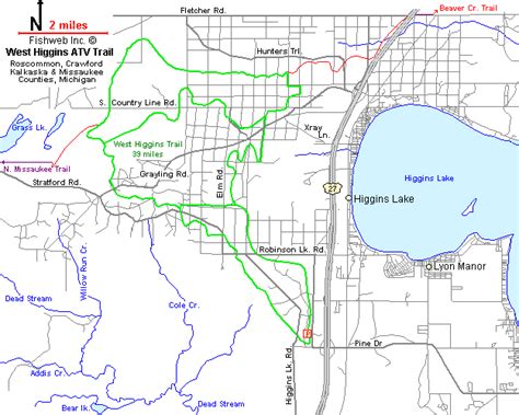 West Higgins Beaver Creek Atv Orv Ohv Motorcycle Off Road Trail Map