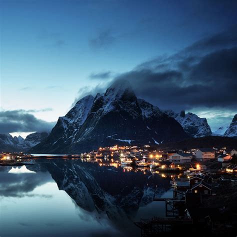 Norway Lofoten Mountains Evening Coast 5k Ipad Air Wallpapers Free Download