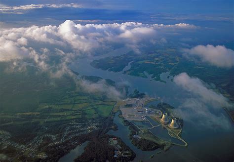 Aerial Photo Sequoyah Nuclear Power On Tennessee River Chattanooga Tn