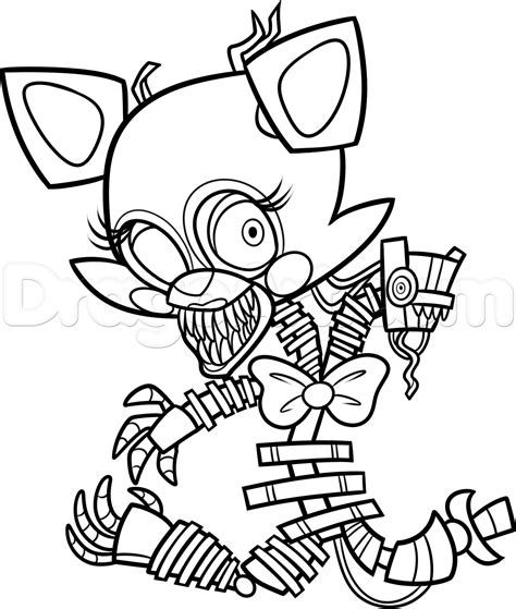 Fnaf coloring pages foxy kids drawing and coloring pages marisa. Fnaf Chibi Colouring Pages | Chainimage