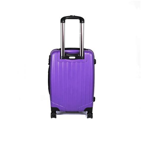 Purple Hard Luggage Set Made With Virtually Indestructible