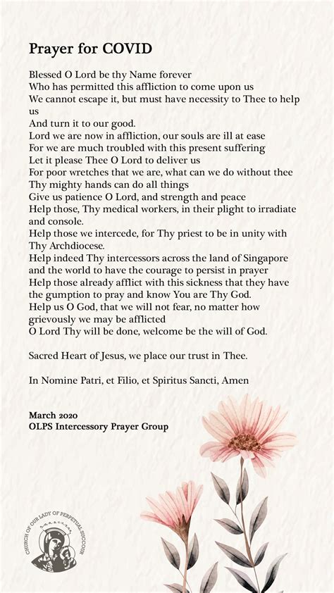 Olps Monthly Intercessory Prayer Church Of Our Lady Of Perpetual Succour