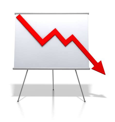 Financial Graph Decrease Great Powerpoint Clipart For Presentations