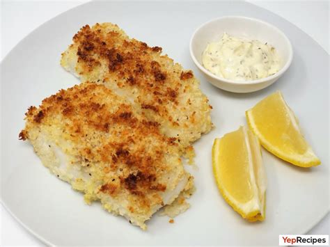 Crunchy Baked Cod With Creamy Dill Sauce Recipe Yeprecipes