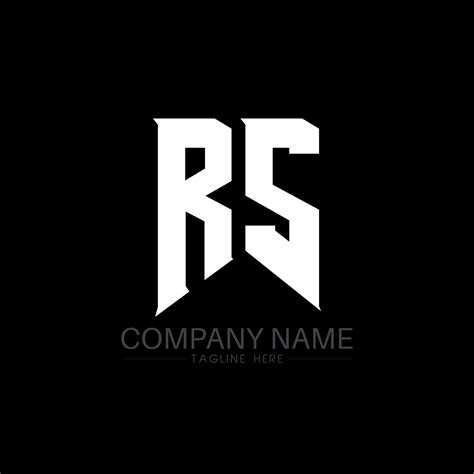 Diseño Del Logotipo De La Letra Rs Letras Iniciales Rs Icono Del