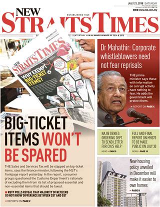 New Straits Timesโดย Times 21 07 18 อานอบคทอคบ