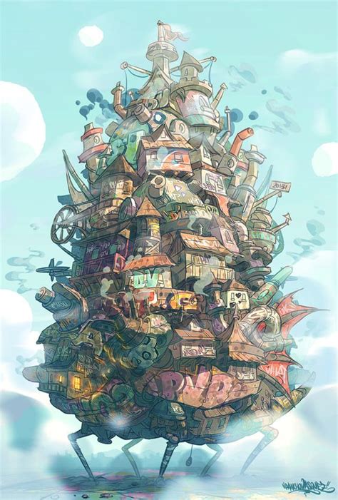 Howl's moving castle is one of my favorite movies. Howl's Moving Castle inspired Fan Art - Studio Ghibli Movies