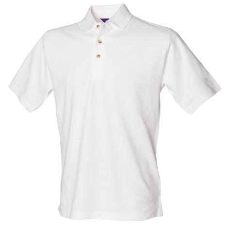 100 Cotton Mens White Polo Shirt The Kit Crew