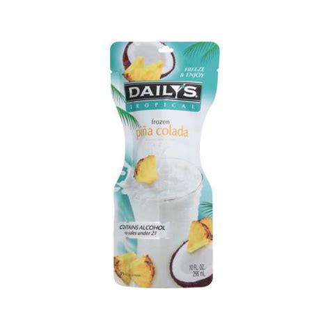 Dailys Dailys Pina Colada Frozen Pouch Ready To Drink 4x 10oz