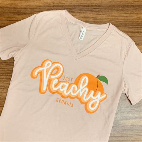 Just Peachy Georgia Shirt Atlanta T Shirts Georgia Ts And More