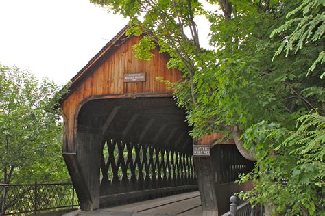 Wooden Bridge Woodstock Vermont Covered Bridges Places Wooden Bridge