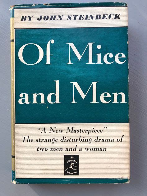 Vintage Book Of Mice And Men John Steinbeck The Modern Library