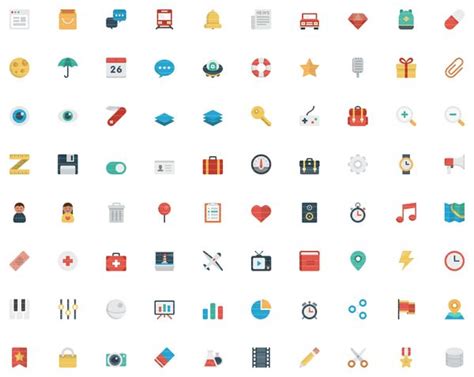 Smallicons A Big And Flat Set Of Small Icons Small Icons Flat