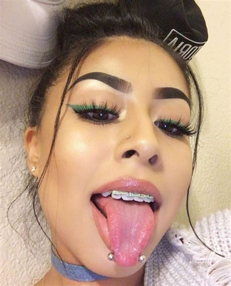 Follow For More Content Face Piercings Mouth Piercings Snake Eyes Tongue Piercing