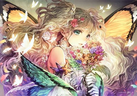 24 Anime Girl Butterfly Wallpaper Anime Wallpaper