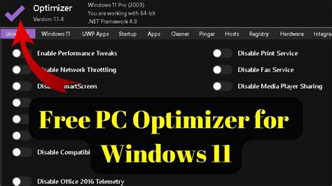 Free Pc Optimizer For Windows 11 Youtube