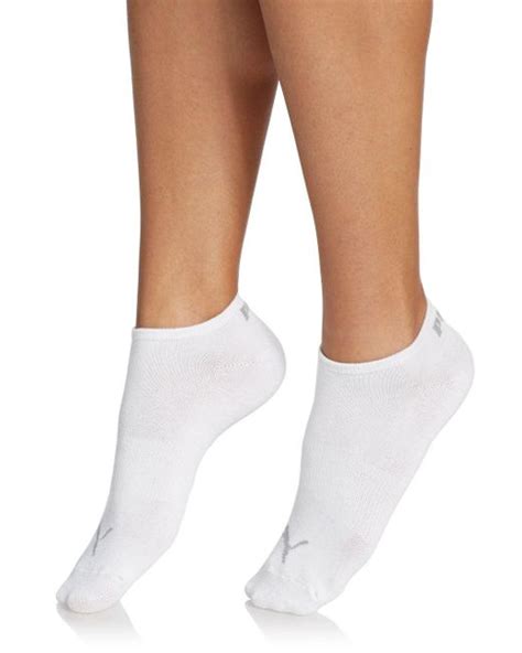 Puma Lite Ankle Socks6 Pack In White Lyst