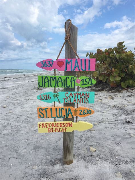 Island Signs Custom Destination Signs Tropical Signs Beach Etsy