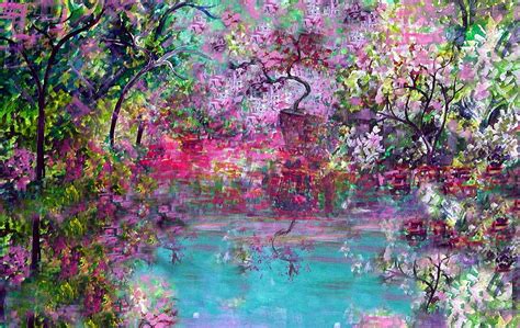 Spring Garden I Painting By Anne Hamilton