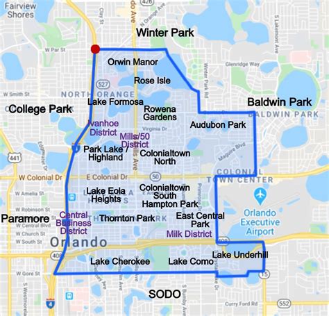 Cities In Orlando Florida Map Map