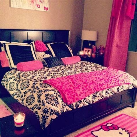 Black And Hot Pink Bedroom Pink Bedroom Decor Bedroom Decor Girls Bedroom