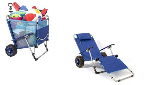 This 2 In 1 Beach Lounger Makes Trips To The Beach Easier As It Doubles