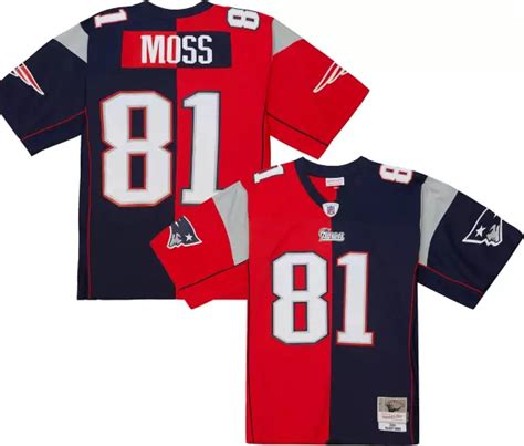 Mitchell And Ness Mens New England Patriots Randy Moss 81 2007 Split