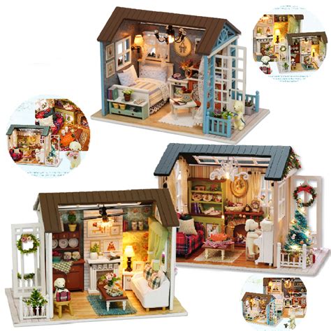 Grimm's toys diy toys wooden building blocks wooden blocks water based stain unique toys buy this set of city building blocks online. 3 Different Hand-Assembled DIY Small Wooden Doll House Toy ...