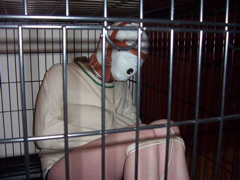 Gn Caged By Lylani With Images Straight Jacket Cage Sensory Deprivation