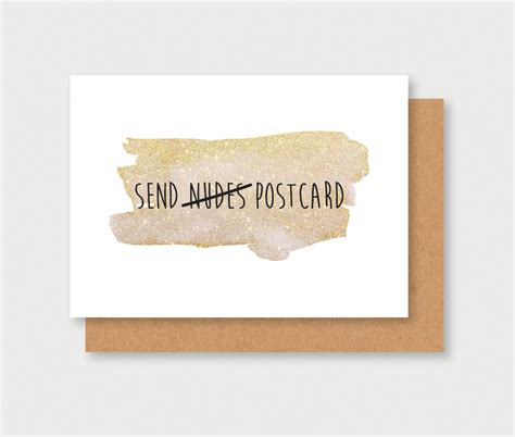 Send Nudes Card Send Postcard Sexy Humor Message Card Etsy
