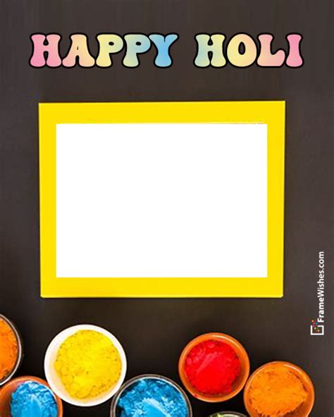 Happy Holi Photo Frame For Friends Online Edit Free