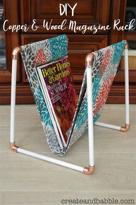 An Easy Diy Heres How To Make A Magazine Rack With Dowel Rods Fabric