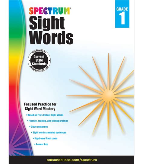 A Brighter Child Spectrum Sight Words Grade 1