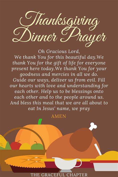 10 Best Thanksgiving Dinner Prayers The Graceful Chapter