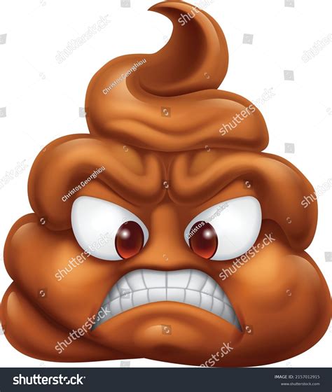 Angry Poop Emoji 292 Images Photos Et Images Vectorielles De Stock