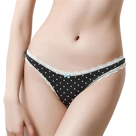Buy Womens Lovely Polka Dot G String Girls Seamless Low Rise Cotton Lace