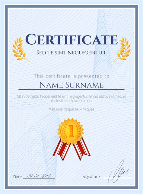 Winner Certificate Template Best Business Templates