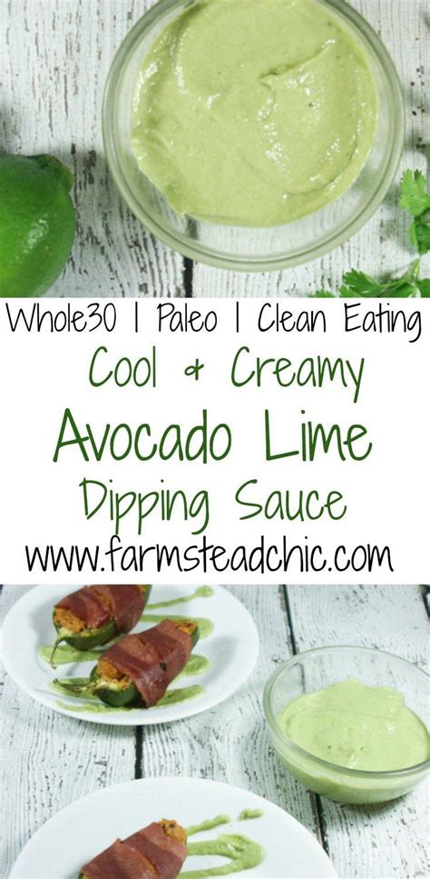 This Paleo Whole Avocado Lime Sauce Is Easy Cool And Creamy