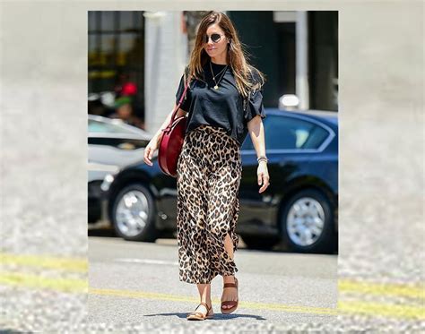 How To Steal Jessica Biel S Casual Leopard Look For Less Fountainof Com