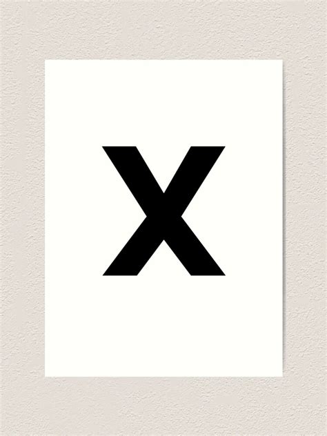 X Capital Letter Letter X Uppercase Matching Group Alphabet Art