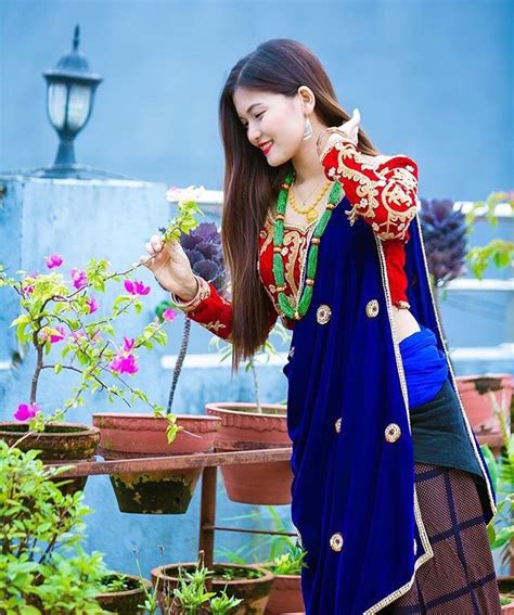 Pin By Preeya Subba On Nepal Traditional Dress Gurung Dress