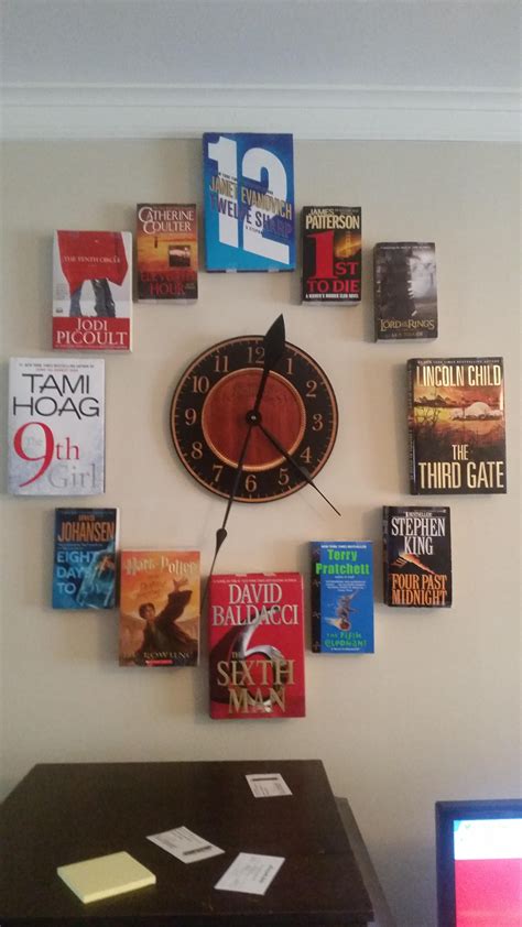 Book Oclock Book Clock Library Decor Library Book Displays